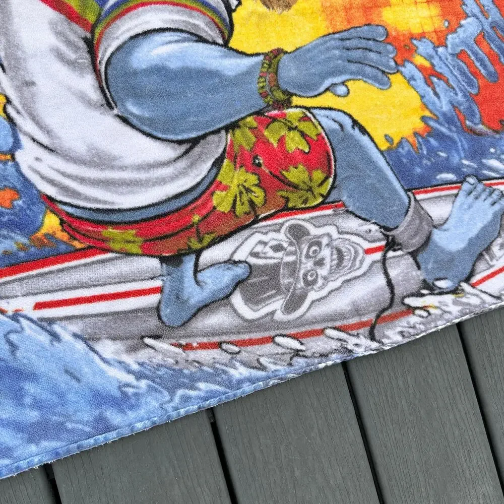 Kevingston Rugby Spirit Beach Towel Surfing with Jaws Shark Pool Swim